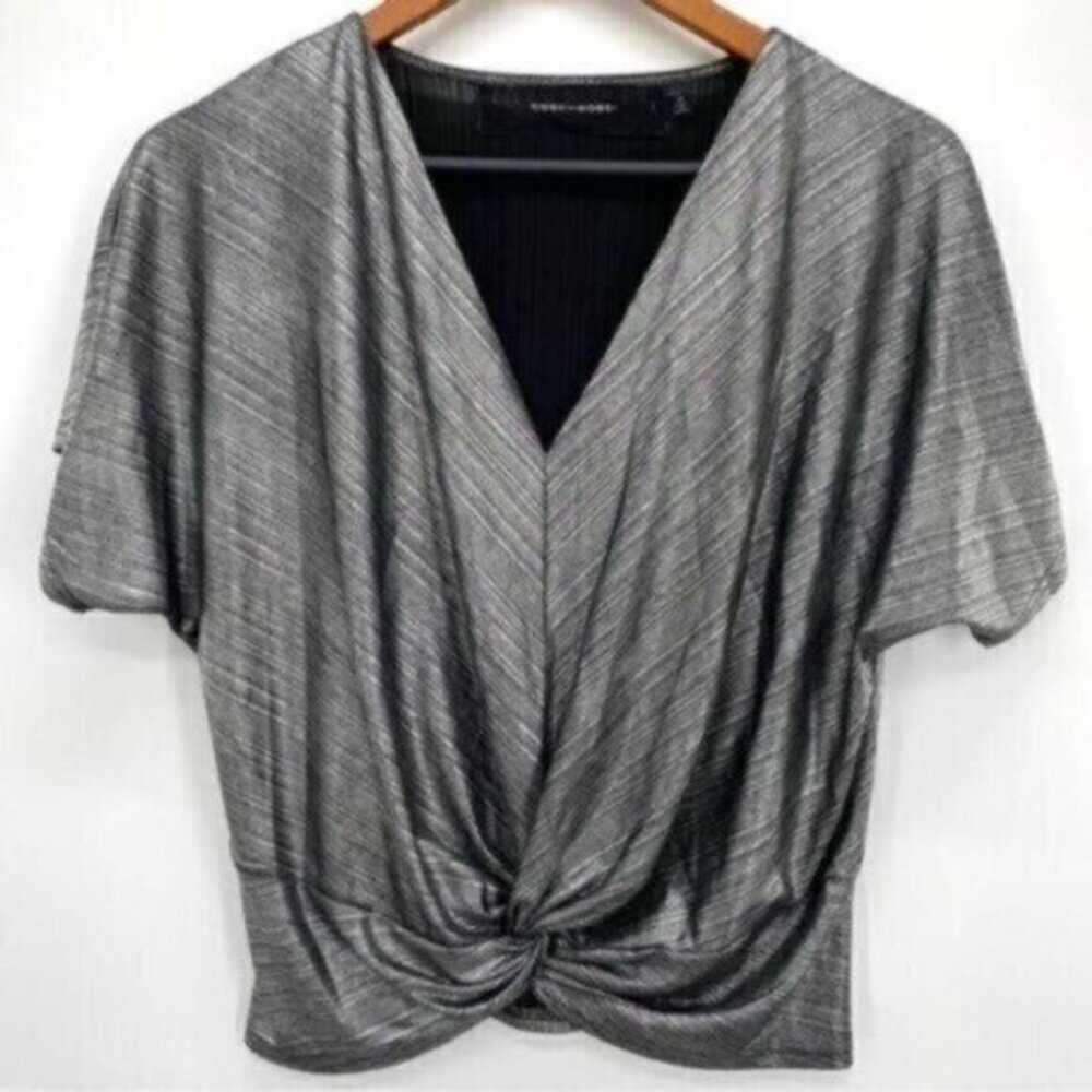 Code x Mode Metallic Twist Front Top